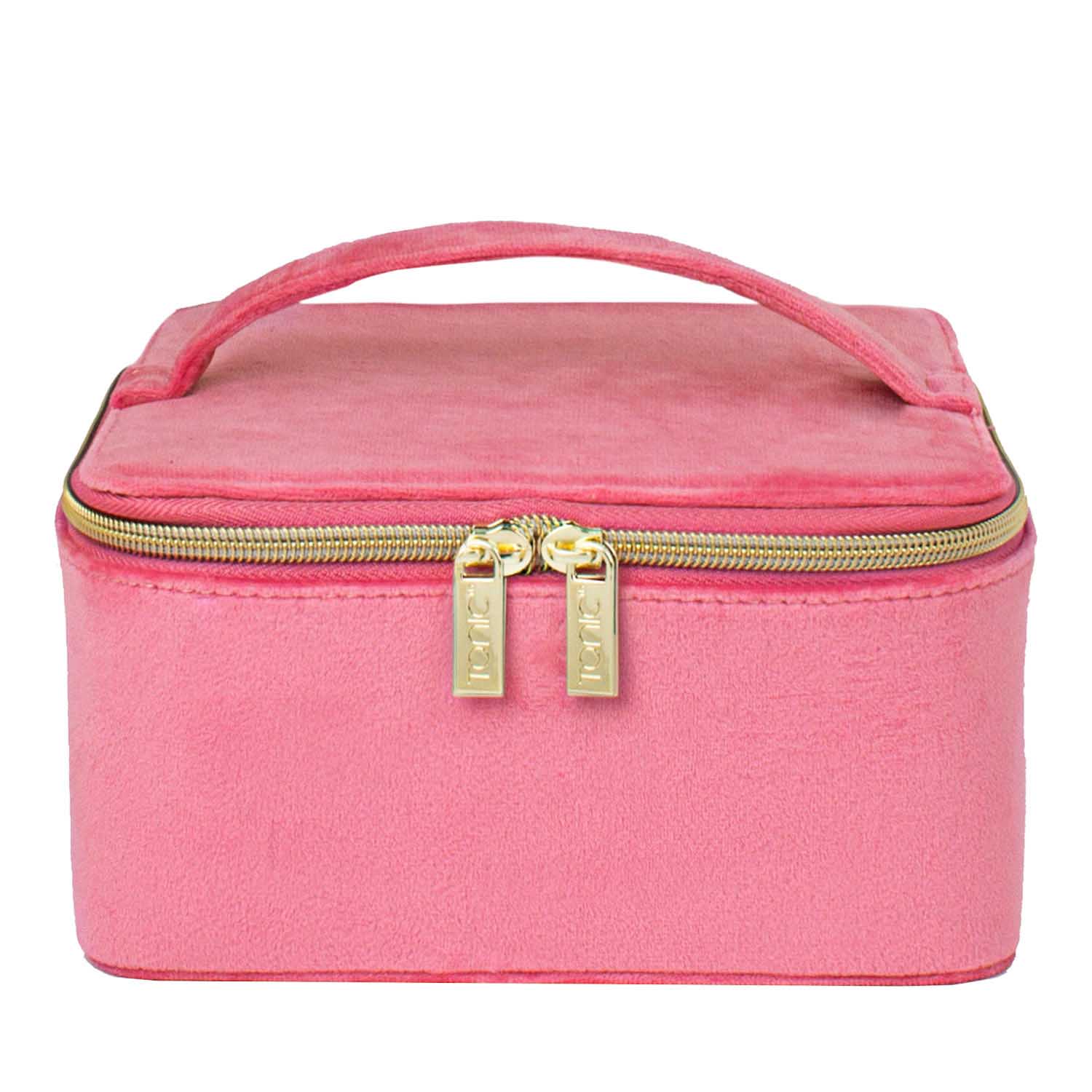 Tonic Luxe Velvet Large Jewellery Cube Coral